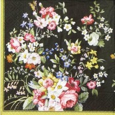 4x Single Lunch Paper Napkins