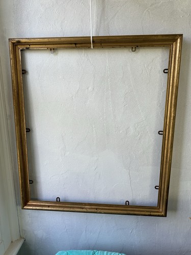 Large antique golden - antique, wood