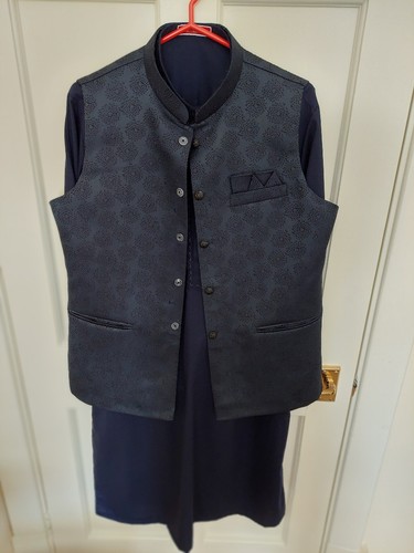 Men navy kurta - men's,