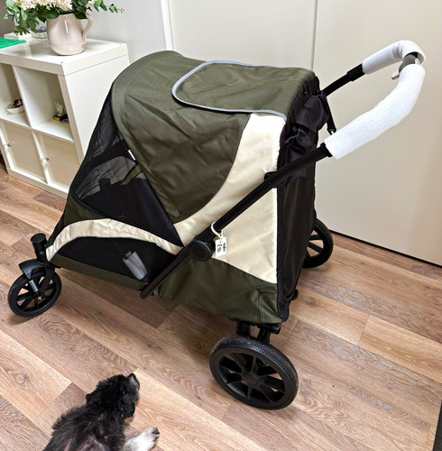 Pawhut wheel pet stroller - 4-wheel,