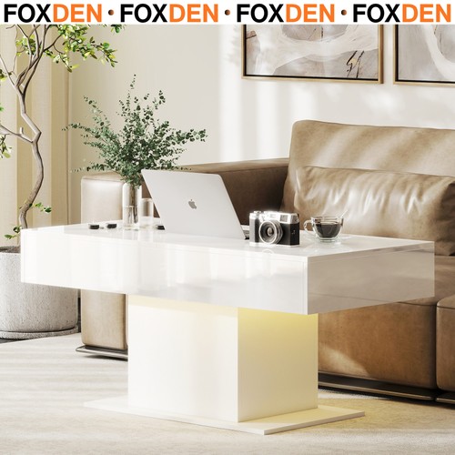 Extendable coffee table - coffee, high