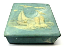 Avondale Incolay Styl Fisherman By The Sea Gulls 4 3/4" Men's Jewelry Change Box