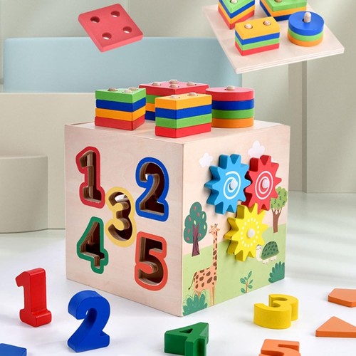 Montessori wooden - 6-in-1,