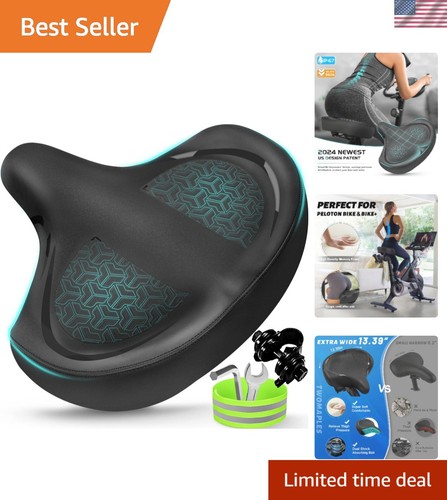 Oversized bicycle seat with - seat,