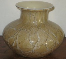 funky large josefina krosno 1980s art glass cased vase abstract design