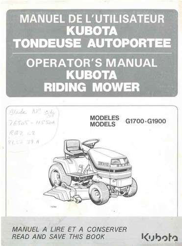 Kubota ride mower - kubota,
