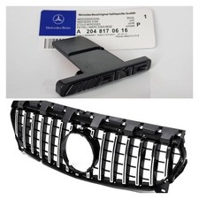 Mercedes AMG Front Grill Badge Emblem GT Panamericana - Gloss Black UK