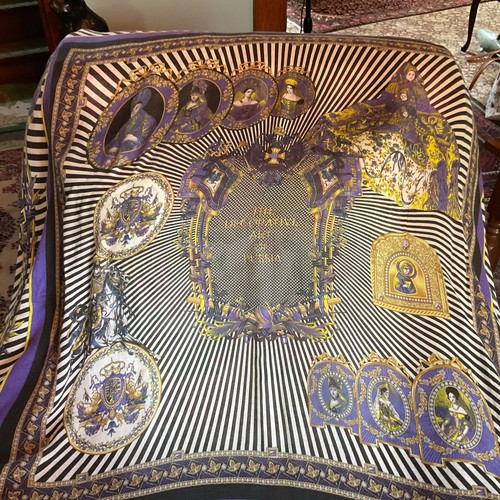 Versace large silk scarf - silk, scarf.