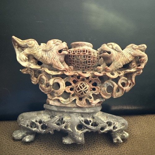 Antique hand carved soap - antique,