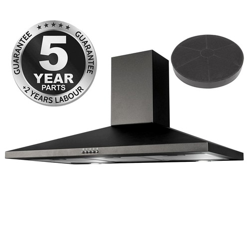 Sia chl90bl 90cm black chimney - chl90bl,