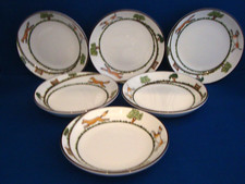 6 x Wedgwood Hunting Scenes