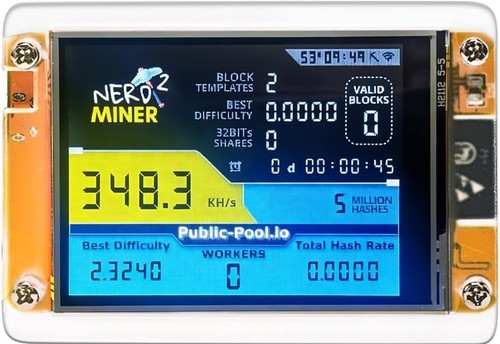 Nerdminer 350kh home - 350kh/s,