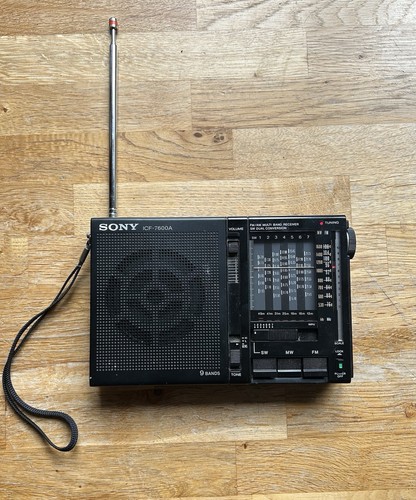 Sony icf 7600a portable am - portable, fm