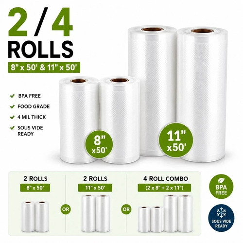 Vacuum sealer rolls - 8", &