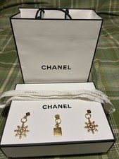 Chanel Snowflake & Perfume Charms X 3 Box And Bag bundle job lot 