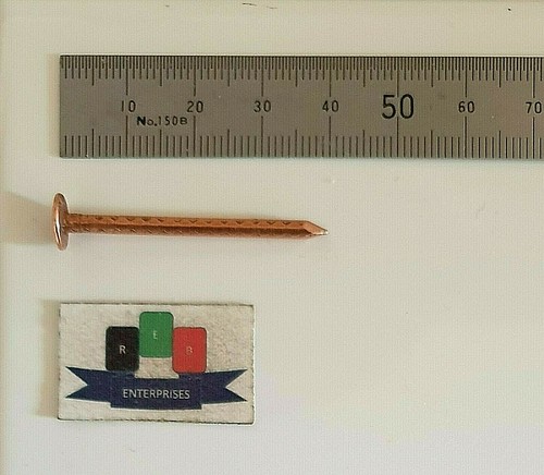 Copper clout nails - copper, (38mm