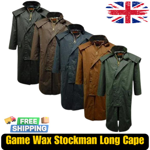 Mens game stockman long cape - mens,