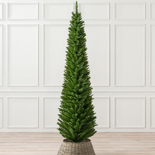 Slim christmas tree 5ft - christmas,