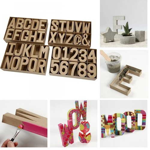 Cardboard letters signs - letters, &