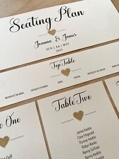 DIY Wedding Table Seating Plan