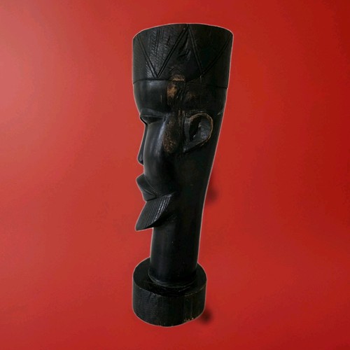 Vintage african head sculpture - head,