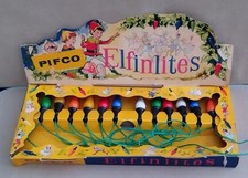 Vintage 1960s 12 Pifco Elfinlites Christmas Lights Set No 1248 Boxed Elfin Cone 