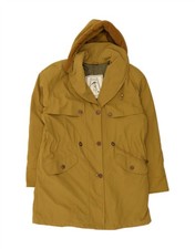 VINTAGE Womens Hooded Raincoat UK 20 2XL Khaki AS10