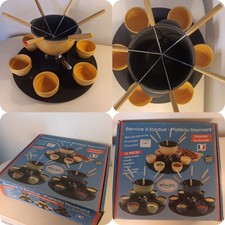 French Cast Iron Fondue Pot