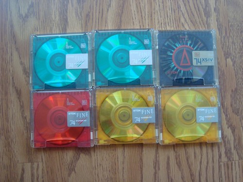 Tdk minidiscs used - tdk, 74
