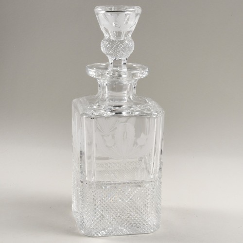 Edinburgh crystal thistle - crystal, "thistle"