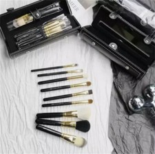 9 Brushes Cosmetic Brush Set with Case M.A.C  Makeup Foundation Blush Brushes