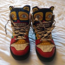 Adidas Originals Jeremy Scott Sneakers Eagle Wings 2.0 Totem Shoes uk size 9