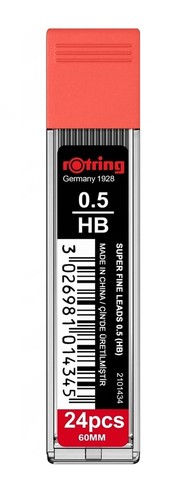 Rotring 5mm 24 pencil - hb,