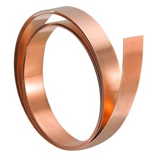 Copper Thin Foil Roll Sheet 0.3x10x1000mm Pure Copper Strip for Crafts