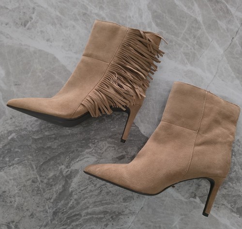 Stiletto heel fringe ankle - m&s,