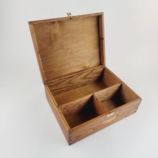 WOODEN BOX WITH THREE