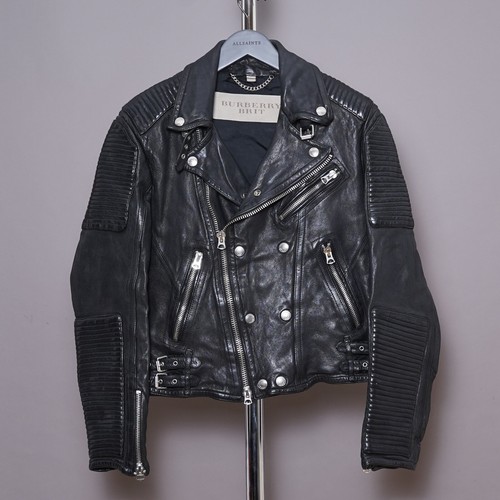 Burberry leather jacket mens - leather,