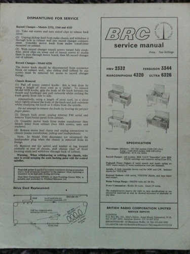 Hmv 2332 ferguson 3344 - 2332,