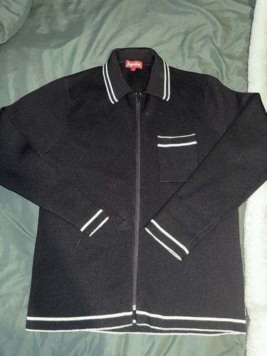 Supreme zip knit jacket l - knit,
