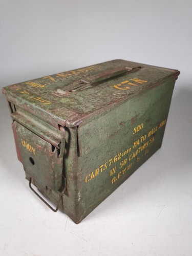 Vintage army metal ammunition - vintage,