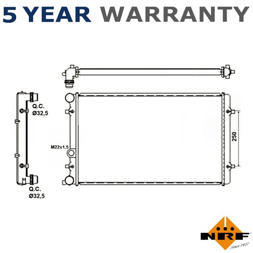 Nrf radiator fits golf bora - fits,