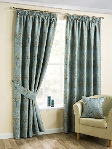 Duck egg blue pencil pleat - egg,