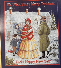 CHRISTMAS 5. VINTAGE Xmas CARDS Cross stitch Chart Multiple Choice Dropdown Menu