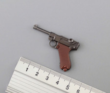 Luger P08 1/6 Scale Weapon Accessory Alloy Gun Model for 12" Action Figure