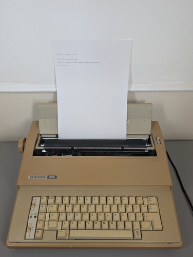 Silver reed typewriter - reed,