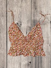 Sim & Sam Floral Crop Tank