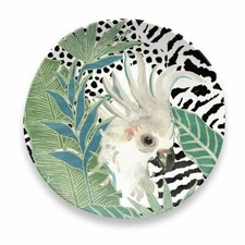 Eddingotns Lush Jungle Cockatoo Melamine Side Plate - Outdoor dinning - 21cm