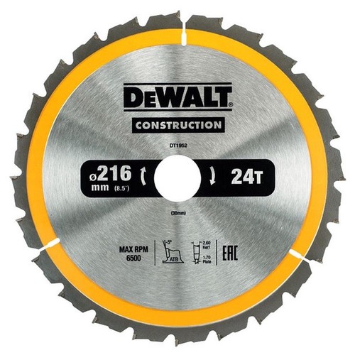 Dewalt dt1952 216mm 30mm - 216mm,