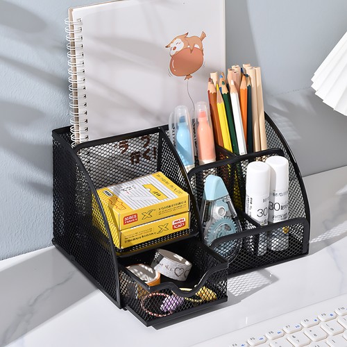 Mesh desk stationary organiser - desk,