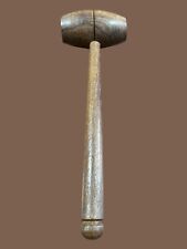 Old Turned Oak Wooden Gavel